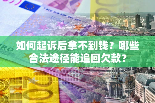 武汉如何起诉后拿不到钱？哪些合法途径能追回欠款？