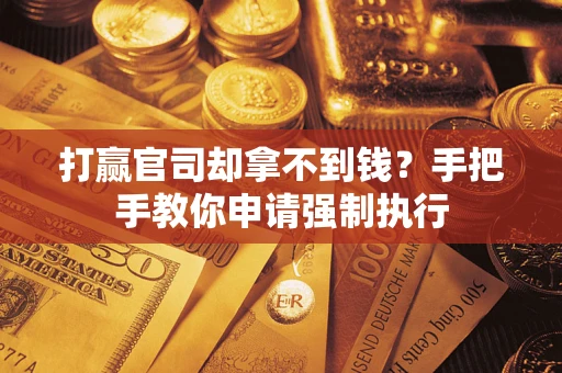 武汉打赢官司却拿不到钱？手把手教你申请强制执行
