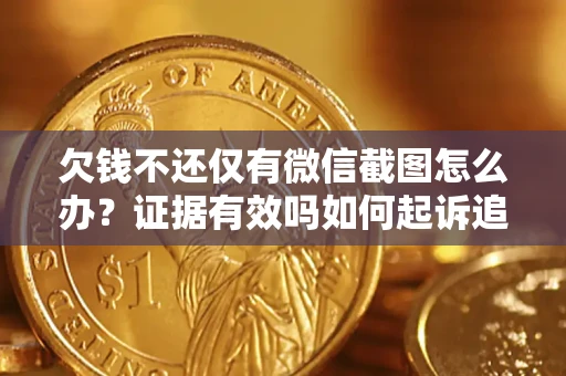 武汉欠钱不还仅有微信截图怎么办？证据有效吗如何起诉追回欠款？