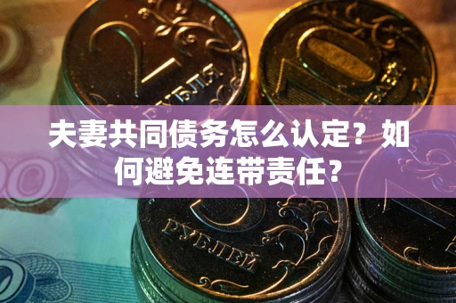 武汉夫妻共同债务怎么认定？如何避免连带责任？