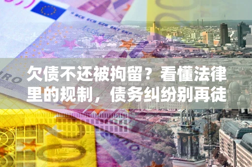 武汉欠债不还被拘留？看懂法律里的规制，债务纠纷别再徒劳奔波