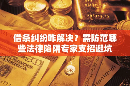 武汉借条纠纷咋解决？需防范哪些法律陷阱专家支招避坑