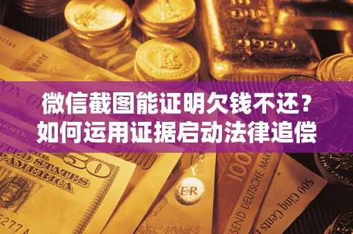 武汉微信截图能证明欠钱不还？如何运用证据启动法律追偿程序？