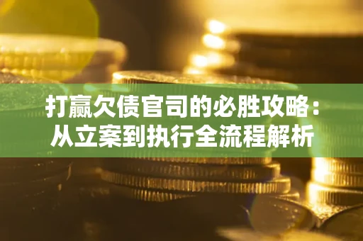 武汉打赢欠债官司的必胜攻略：从立案到执行全流程解析