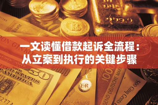 武汉一文读懂借款起诉全流程：从立案到执行的关键步骤