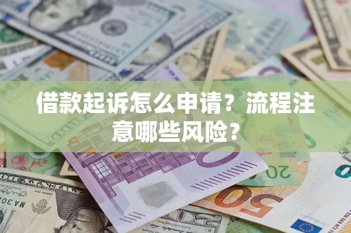 武汉借款起诉怎么申请？流程注意哪些风险？