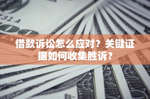 武汉借款诉讼怎么应对？关键证据如何收集胜诉？